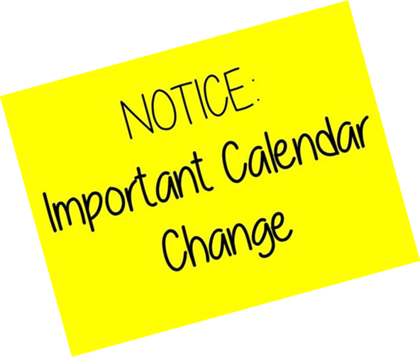 Calendar Changes