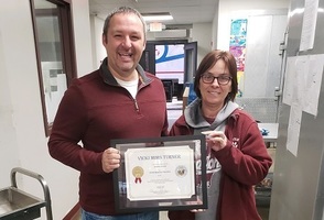 Cafeteria Supervisor Receives Child Nutrition Director Certification